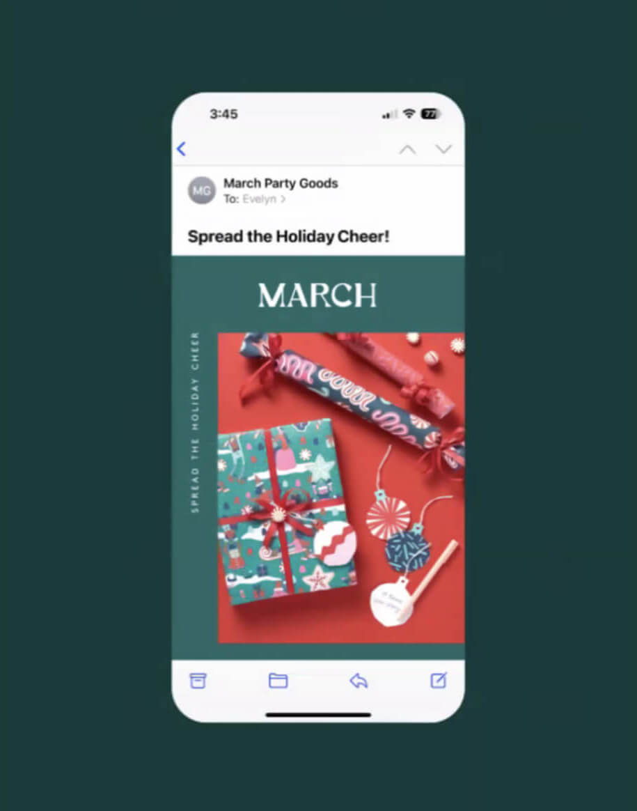 March Email Mockup